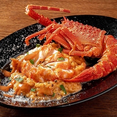 ロブスターのリゾット　ブラッドオレンジのアクセント　