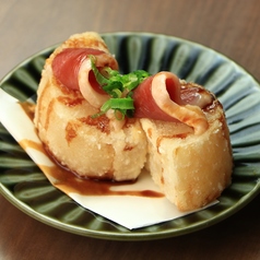 おでん大根唐揚げと鴨生ハム