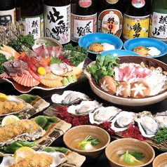 貝楽酒場 たらふくうなりのコース写真