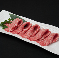 出汁で食べる赤身焼きしゃぶ