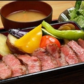 料理メニュー写真 「京の肉」ステーキ重膳