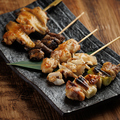 料理メニュー写真&nbsp;直火焼き鳥5種盛り