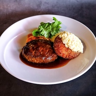 海老カツ＆《黒毛和牛》手ごねハンバーグ