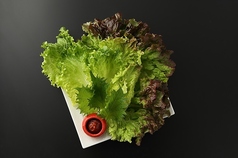 包み野菜3種盛り チシャ味噌添え