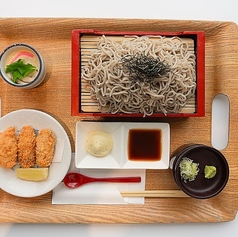 蕎麦とカキフライ御膳