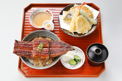 一のうな丼と天ぷら御膳