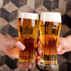 生ビール付の飲み放題で乾杯！各種宴会に最適♪