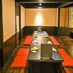 個室完備◎人数に合わせて掘りごたつ席、テーブル席でご案内いたします！