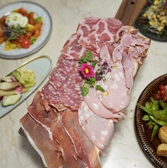 厳選素材で魅せる至福の贅沢ハム盛り合わせ皿