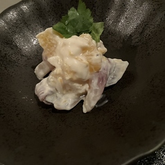 ムール貝とミニトマトのチーズ和え