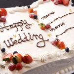 weddingケーキもパティシエ特製となっております☆