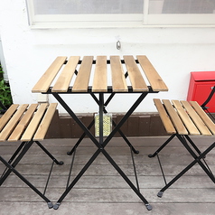 テラス席はペットOKです♪