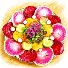 彩り野菜のカルパッチョ
