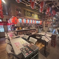 活気あふれる店内は皆でワイワイ楽しめる空間ですよ♪