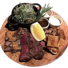 いろいろお肉の盛り合わせ