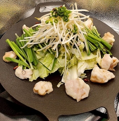 和牛モツ鉄板焼き