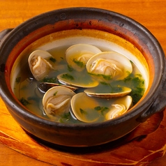 蛤と青さ海苔の酒蒸し