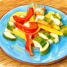 彩り野菜の自家製ピクルス