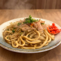 料理メニュー写真&nbsp;焼きうどん(お出汁付き）