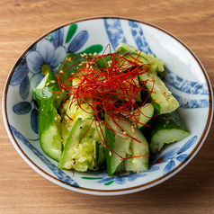 塩だれたたきキュウリ