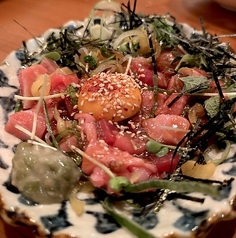 旨!本マグロのゴロゴロ海鮮ユッケ
