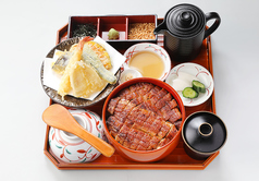 ひつまぶし　特上と天ぷら御膳