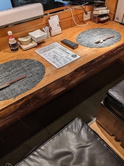 １日一組限定のカウンター席です。