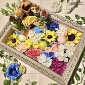 華やかなデザートプレート♪お祝いごとはもちろん、送別会など会社行事でもお使いいただけます！ご希望のお客様はぜひ一度ご相談ください！