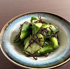きゅうりと塩昆布の和え物