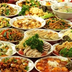 【コース人気No.1】2H飲み放題付きコース3500円★鴻運特製餃子や麻婆豆腐などメイン料理が8品選べる