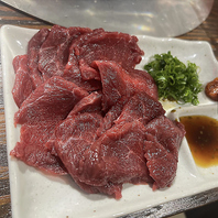 売り切れゴメン！新鮮な馬肉刺し！