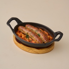 お肉屋さんのソーセージ~白インゲン豆のトマトソース~