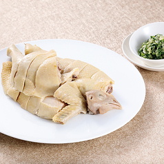 香港風 鶏の蒸し物 半羽