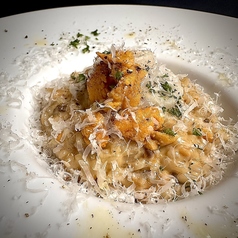 ウニと帆立とポルチーニのチーズリゾット