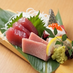 生マグロの3種盛り