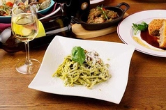 ピスタチオとバジルのジェノベーゼ