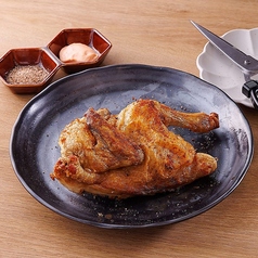 地鶏丸鶏のから揚げ (半身)