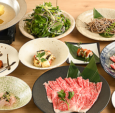 出雲馳走縁 しゃぶしゃぶ暖簾のコース写真