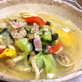 料理メニュー写真 魚介と野菜の生姜スープ