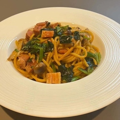 ほうれん草とベーコンの和風パスタ
