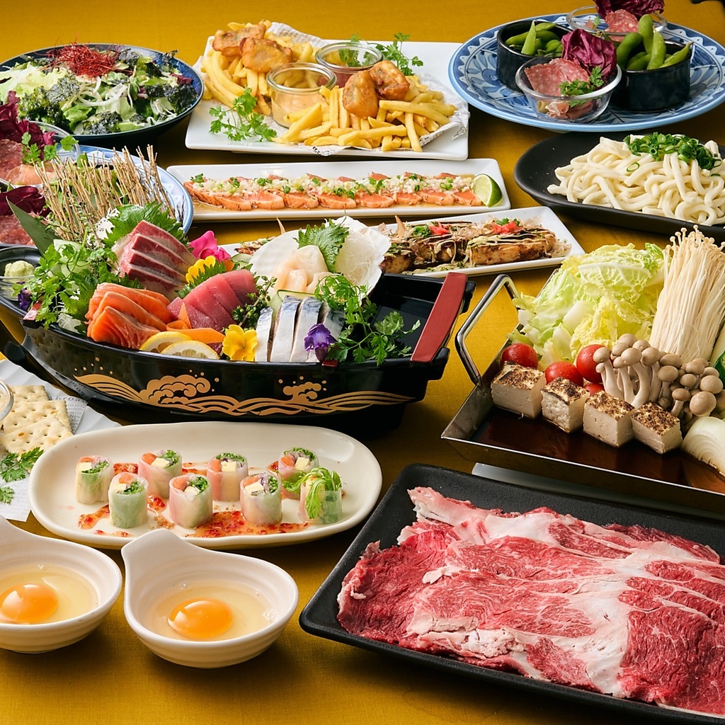 蒲田駅徒歩1分！2時間飲み放題付きのコース多数ご用意しております♪