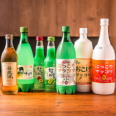 韓国のお酒も充実
