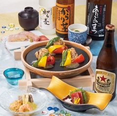 ランチタイム限定!飲み放題付きコース、ございます。
