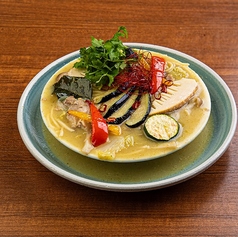 鶏と茄子のグリーンカレー