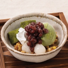 抹茶白玉クリームぜんざい