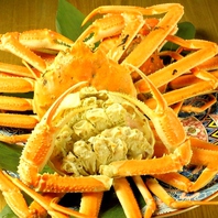日本海より採れた活蟹を季節を問わずご提供いたします!!