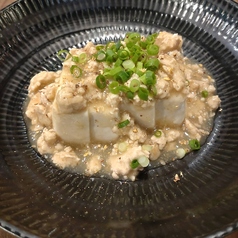 手作り豆腐の冷製挽肉餡かけ