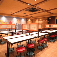 レトロな内装。