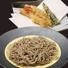 海老3本天もりそば