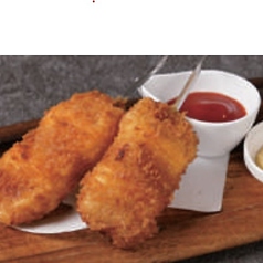 シャウエッセンとチーズの串カツ